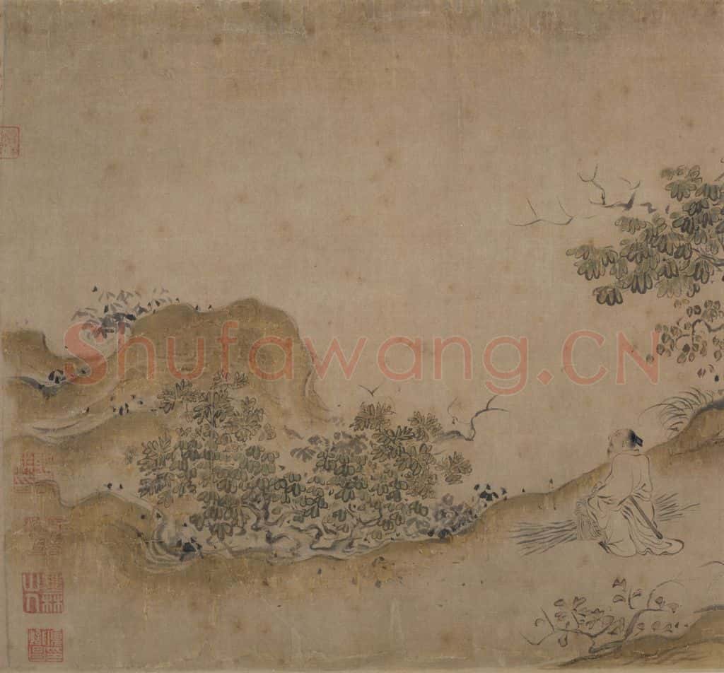 宋 马和之《唐风图》书画作品