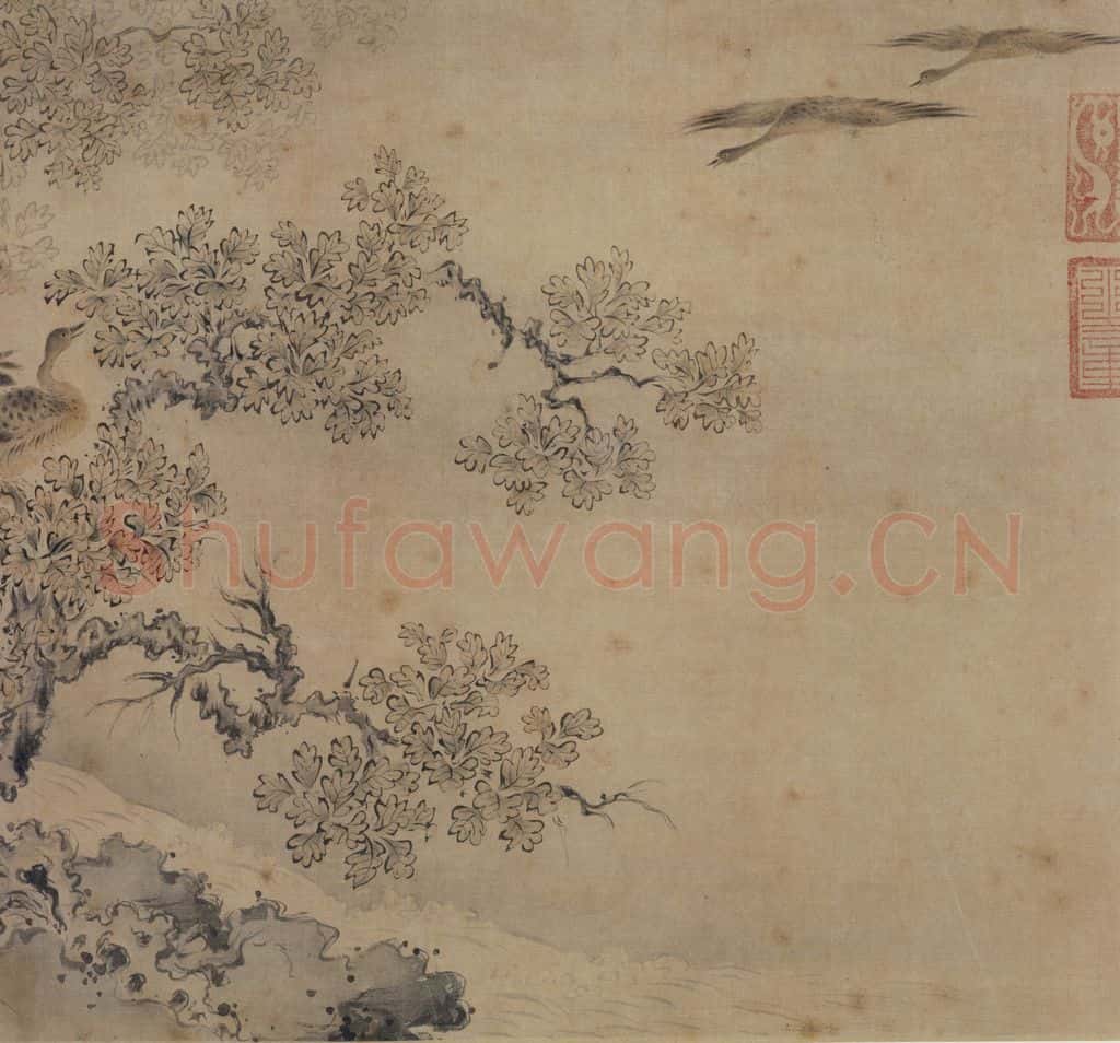 宋 马和之《唐风图》书画作品