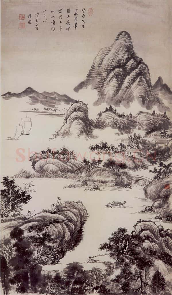 1952年 蒋凤白《拟古之作》书画作品