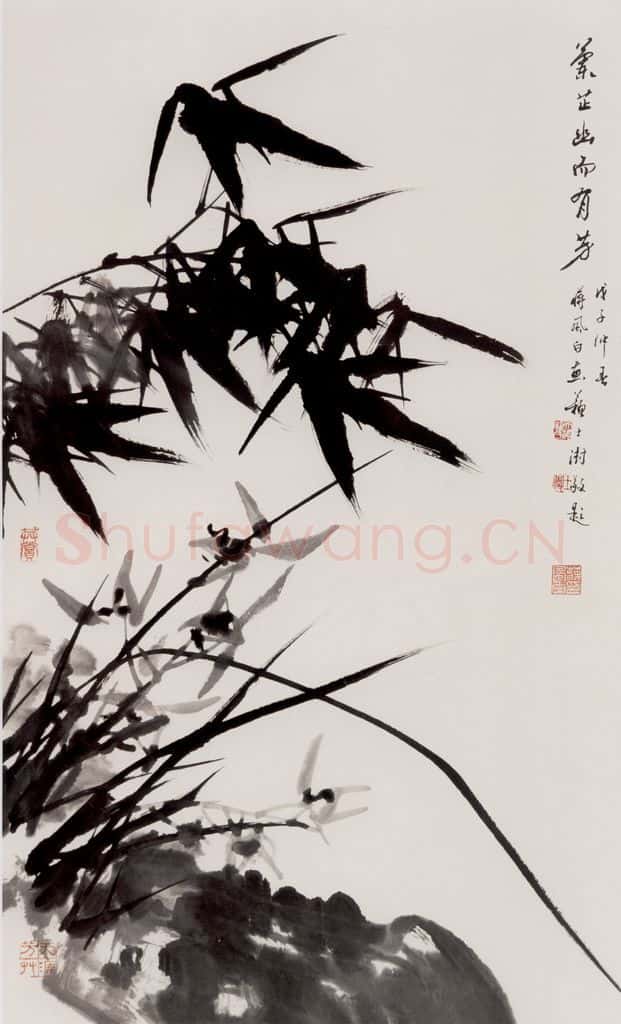 70年代 蒋凤白《兰芷幽而有芳》书画作品