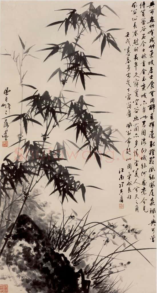 1982年 蒋凤白《空谷幽兰亦多情》书画作品