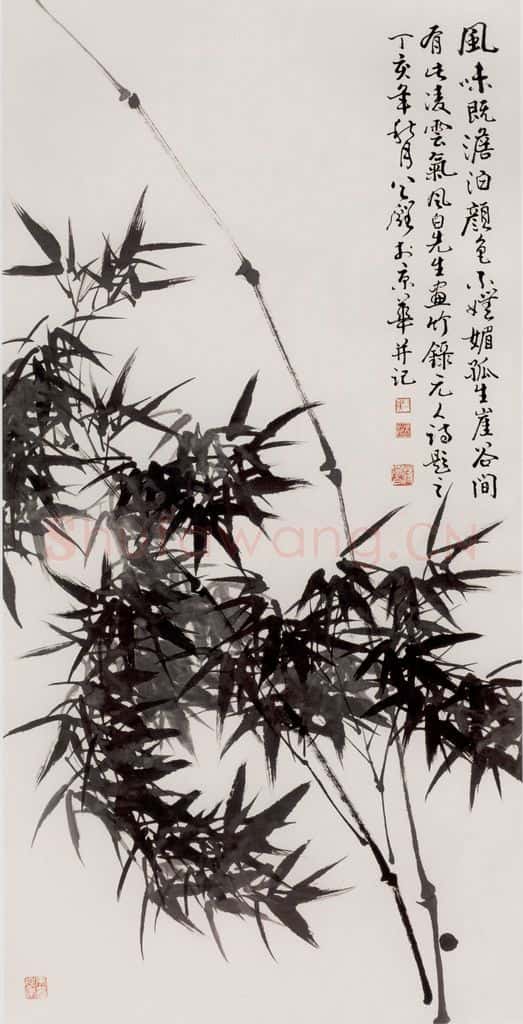 80年代 蒋凤白《谷间有此凌云气》书画作品