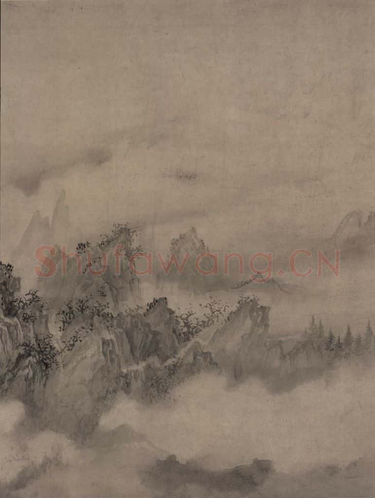 宋代 赵芾《江山万里图》书画作品