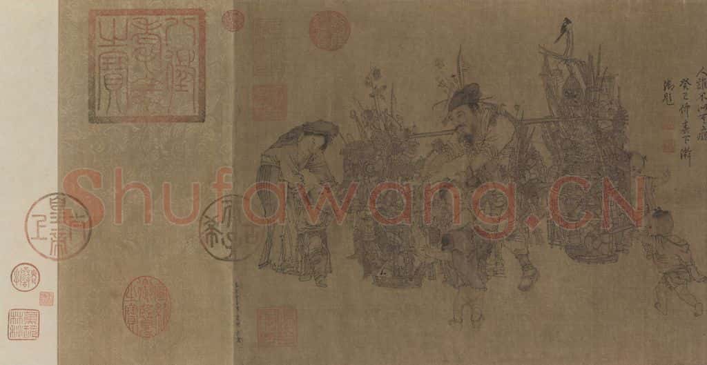 宋代 李嵩《货郎图》书画作品