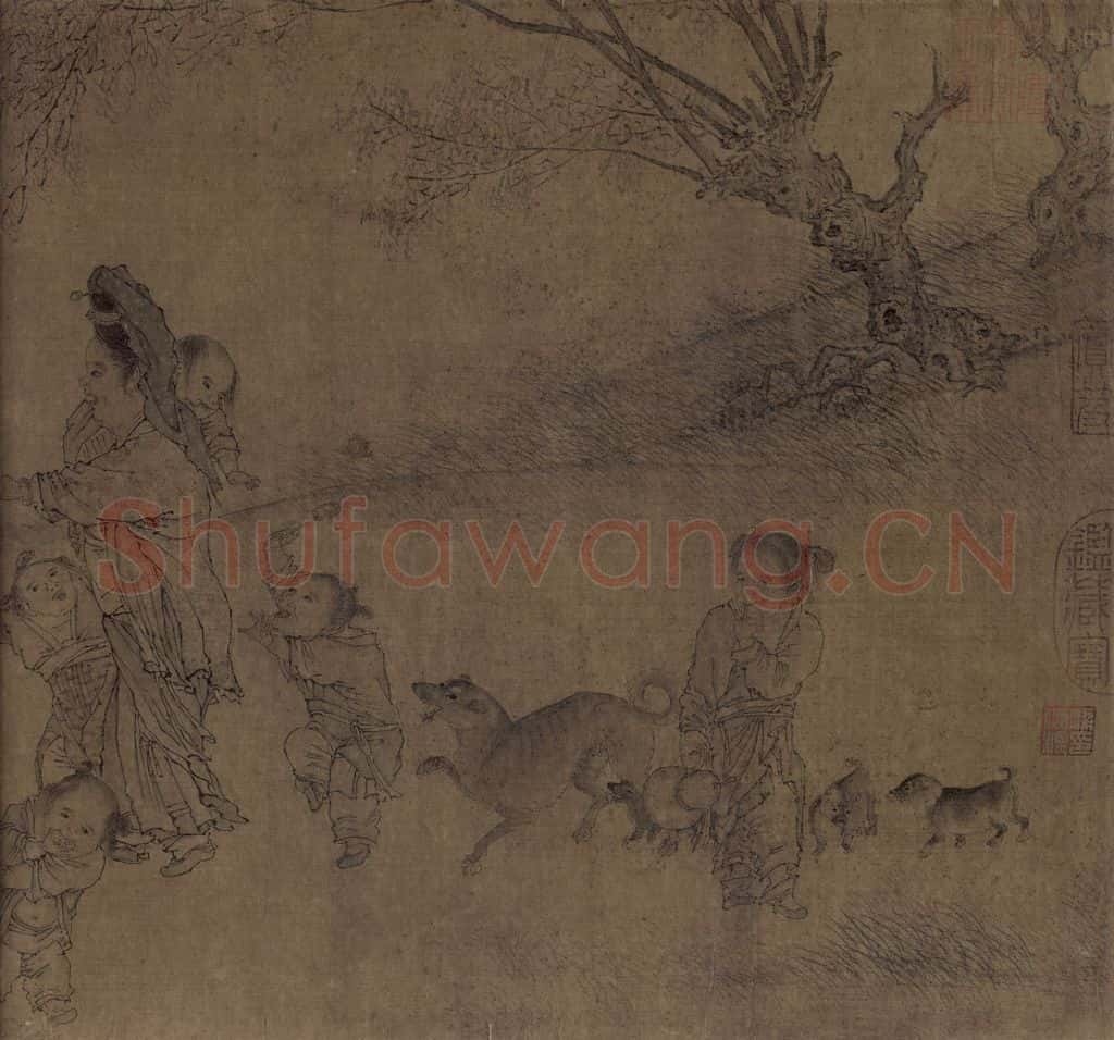 宋代 李嵩《货郎图》书画作品
