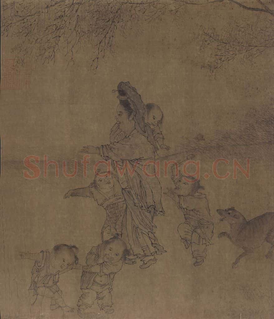 宋代 李嵩《货郎图》书画作品