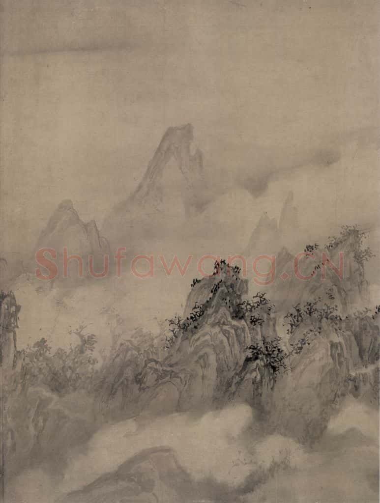 宋代 赵芾《江山万里图》书画作品