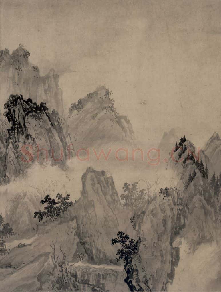 宋代 赵芾《江山万里图》书画作品