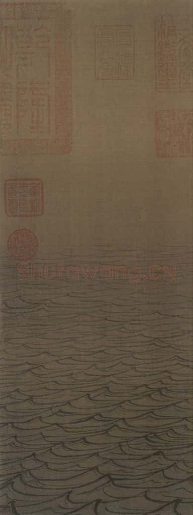 宋代 马远《水图》书画作品