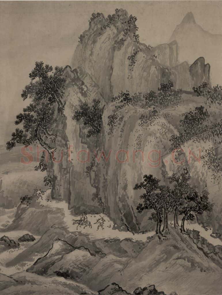 宋代 赵芾《江山万里图》书画作品