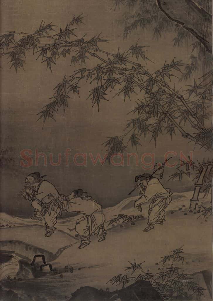 宋代 马远《踏歌图》书画作品