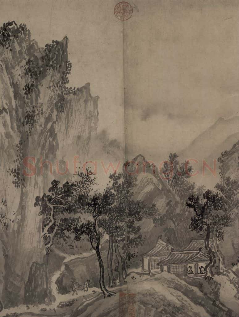 宋代 赵芾《江山万里图》书画作品
