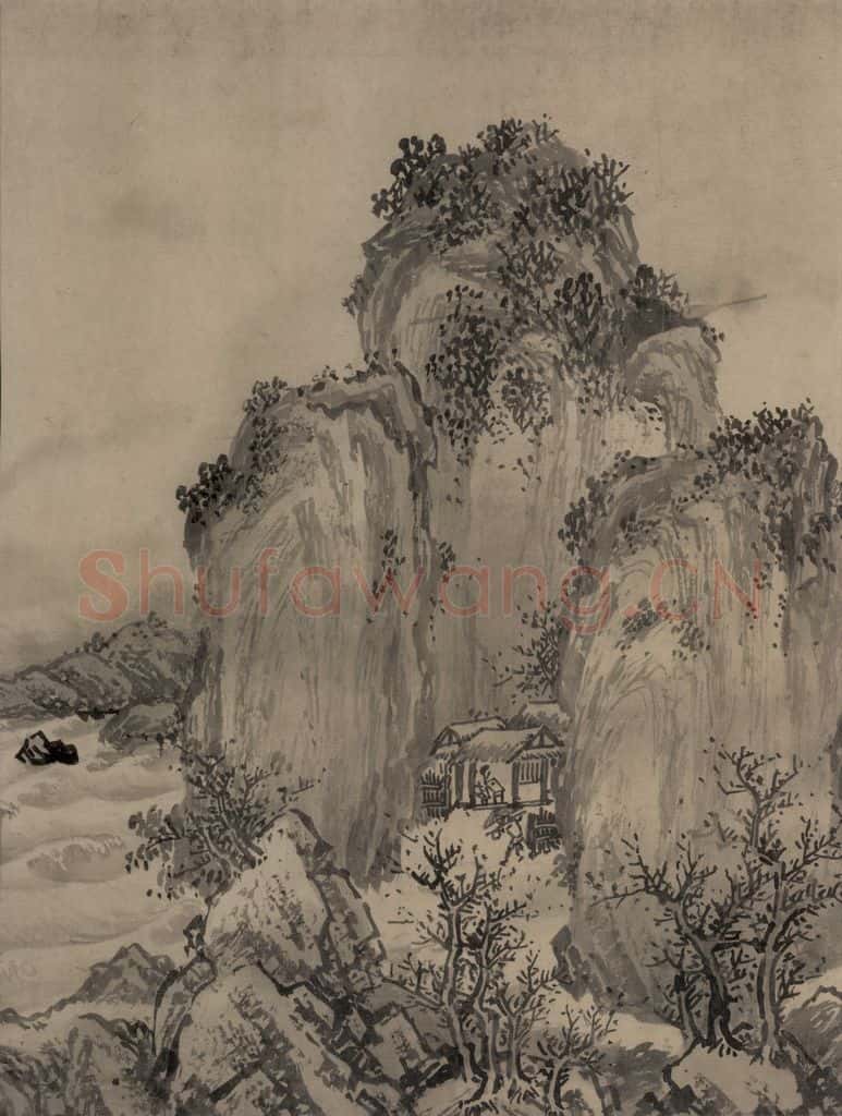 宋代 赵芾《江山万里图》书画作品