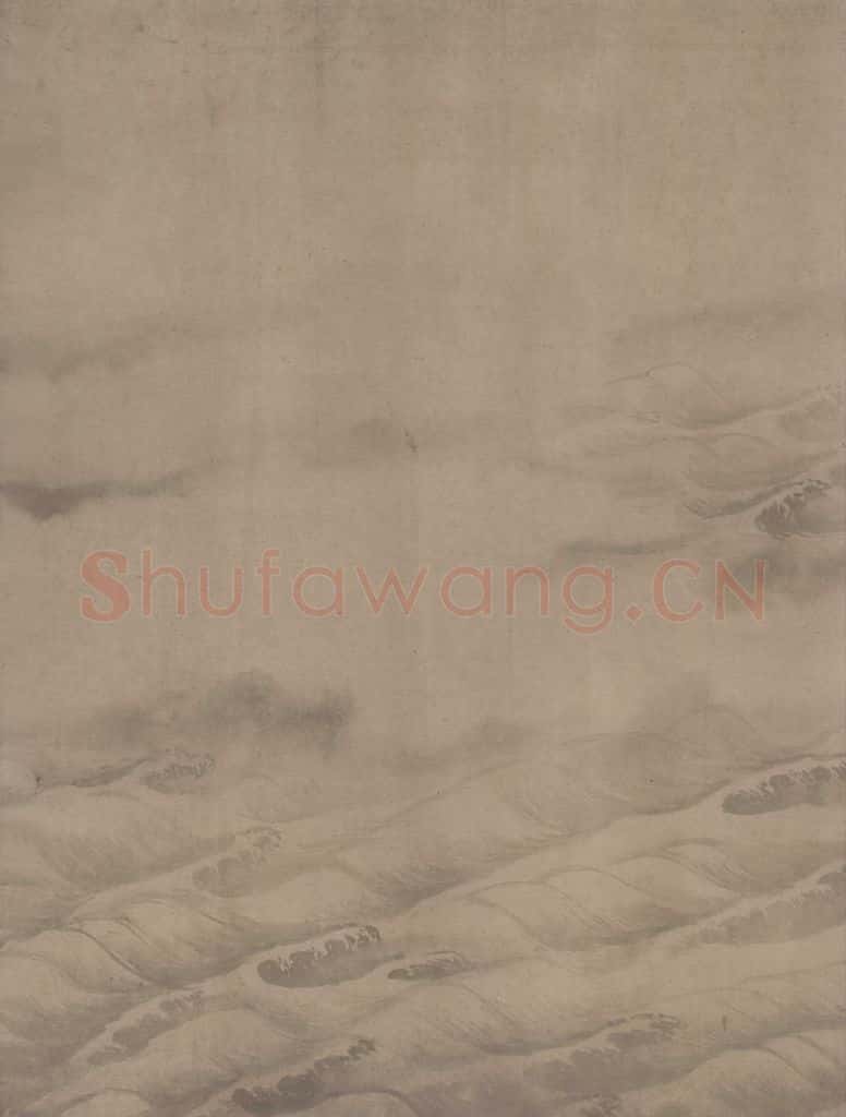 宋代 赵芾《江山万里图》书画作品