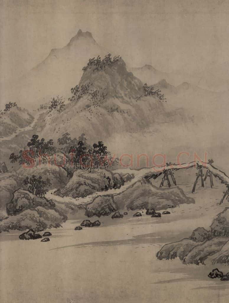 宋代 赵芾《江山万里图》书画作品