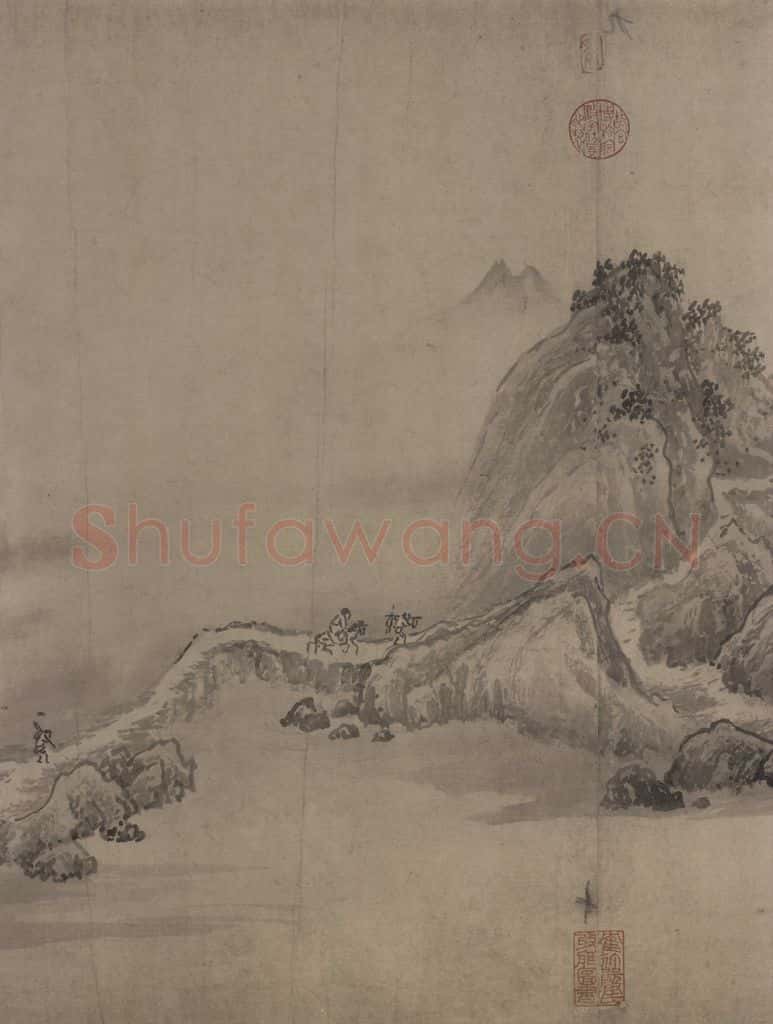 宋代 赵芾《江山万里图》书画作品