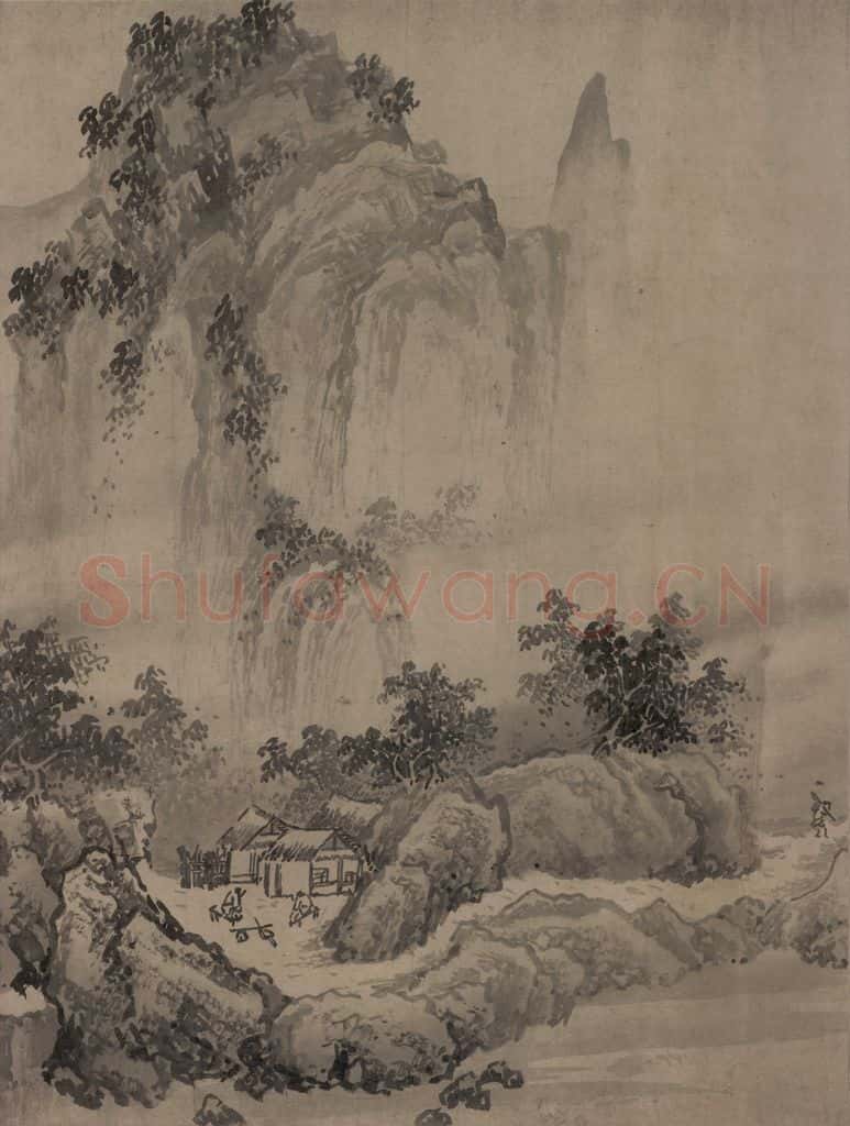 宋代 赵芾《江山万里图》书画作品