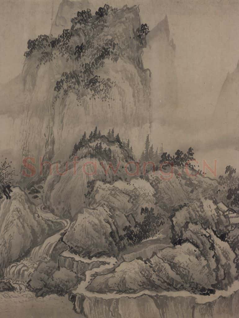 宋代 赵芾《江山万里图》书画作品
