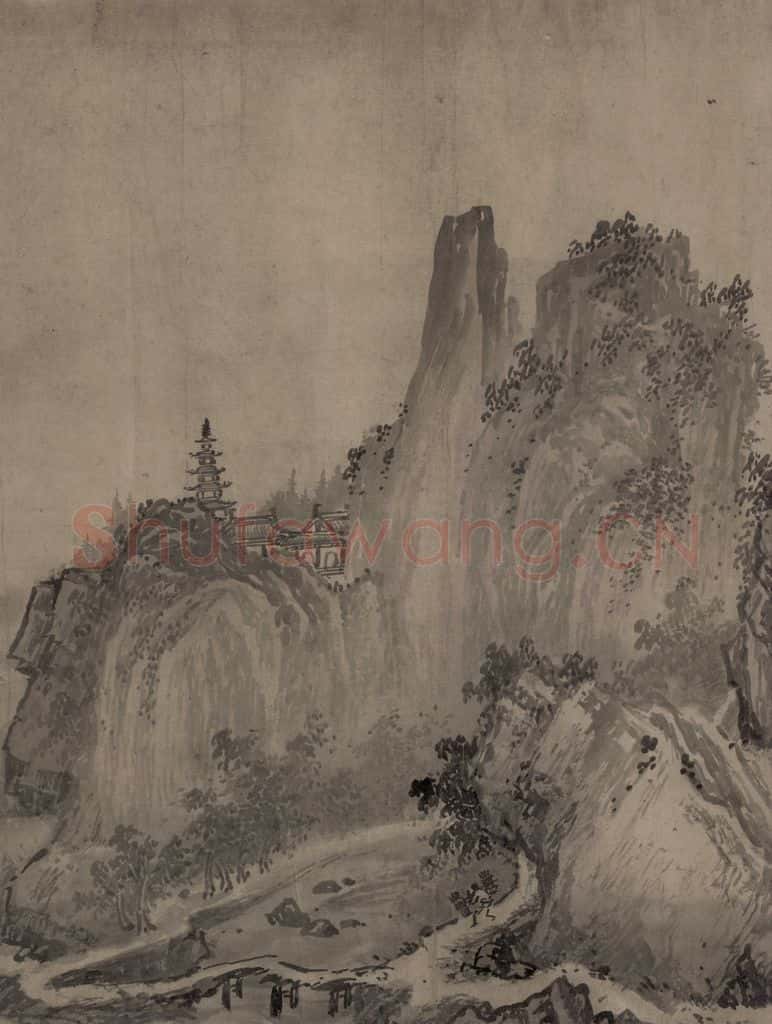 宋代 赵芾《江山万里图》书画作品