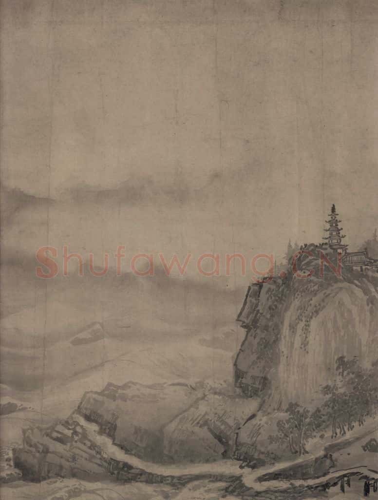 宋代 赵芾《江山万里图》书画作品
