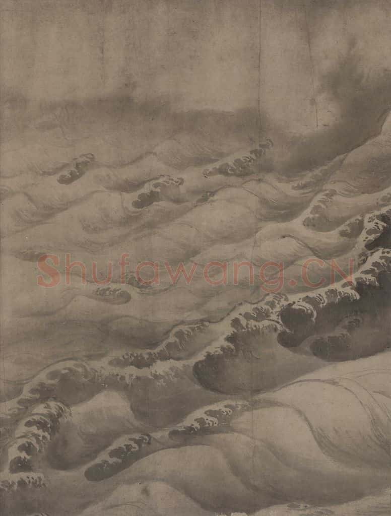 宋代 赵芾《江山万里图》书画作品