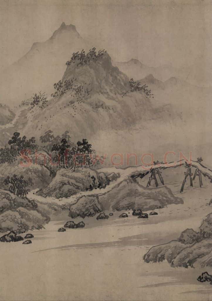 宋代 赵芾《江山万里图》书画作品
