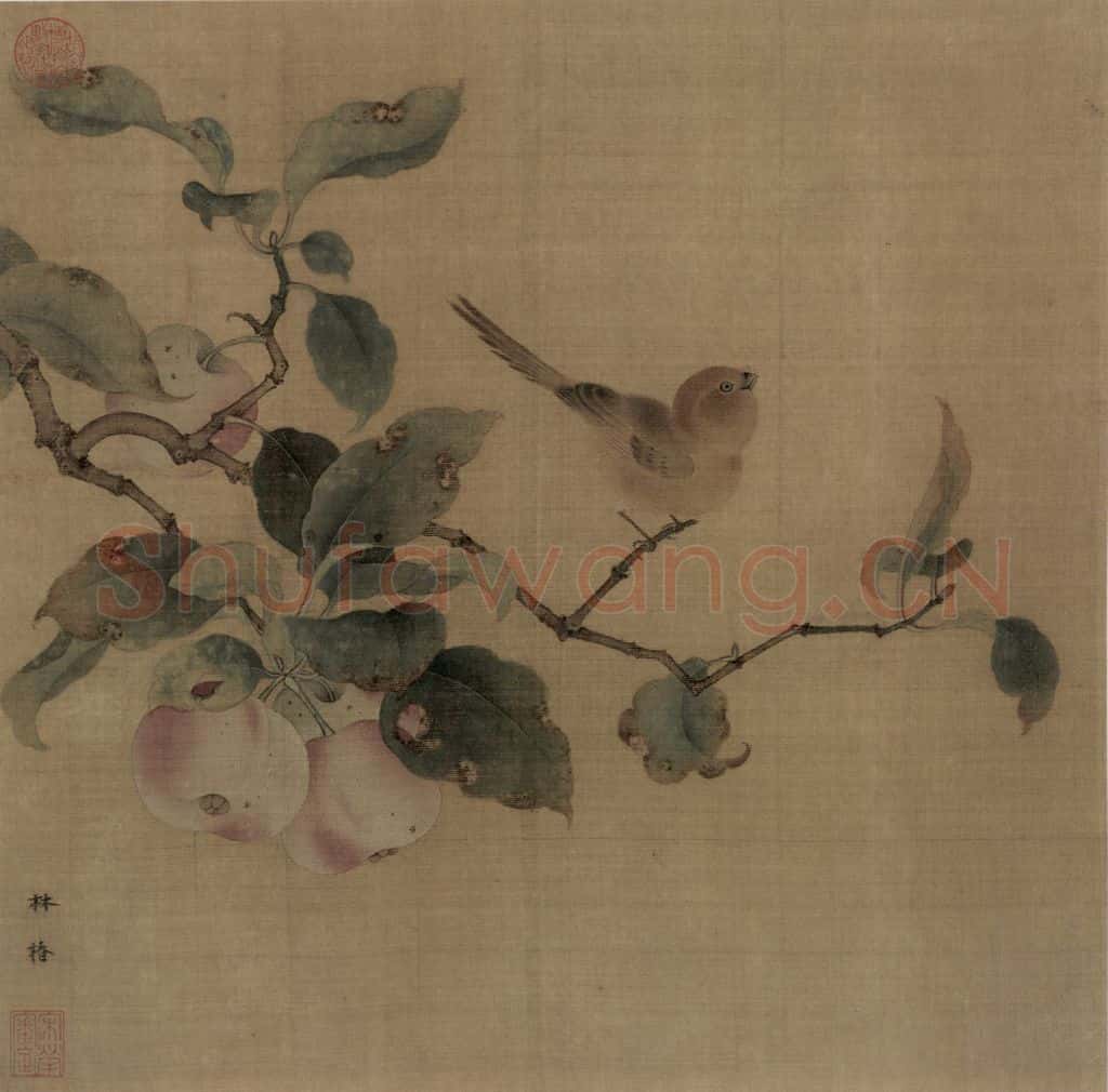 宋代 林椿《果熟来禽图》书画作品