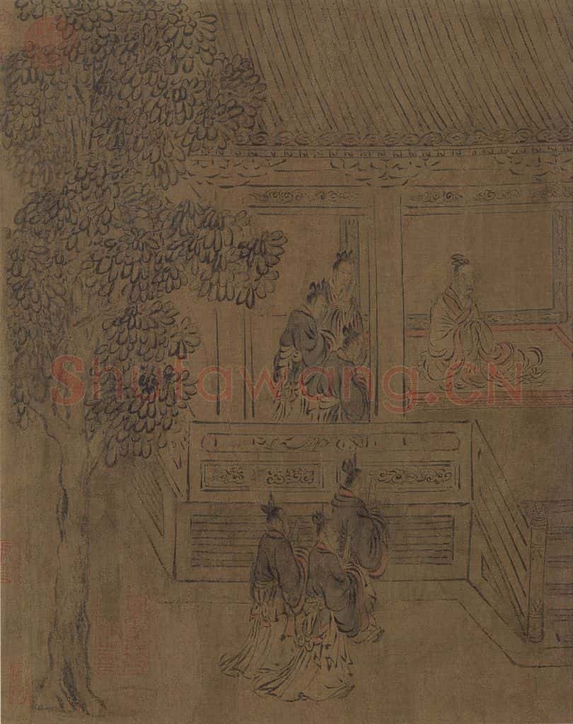 宋朝 马和之《闵予小子之什图》书画作品