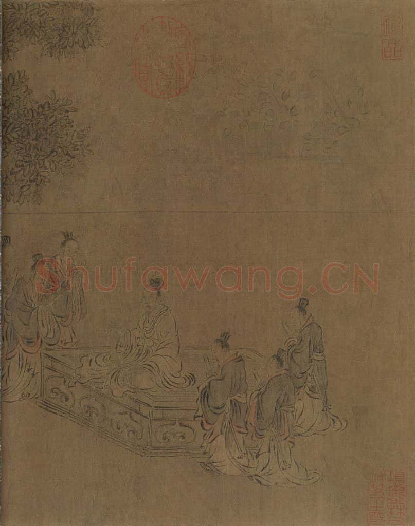 宋朝 马和之《闵予小子之什图》书画作品