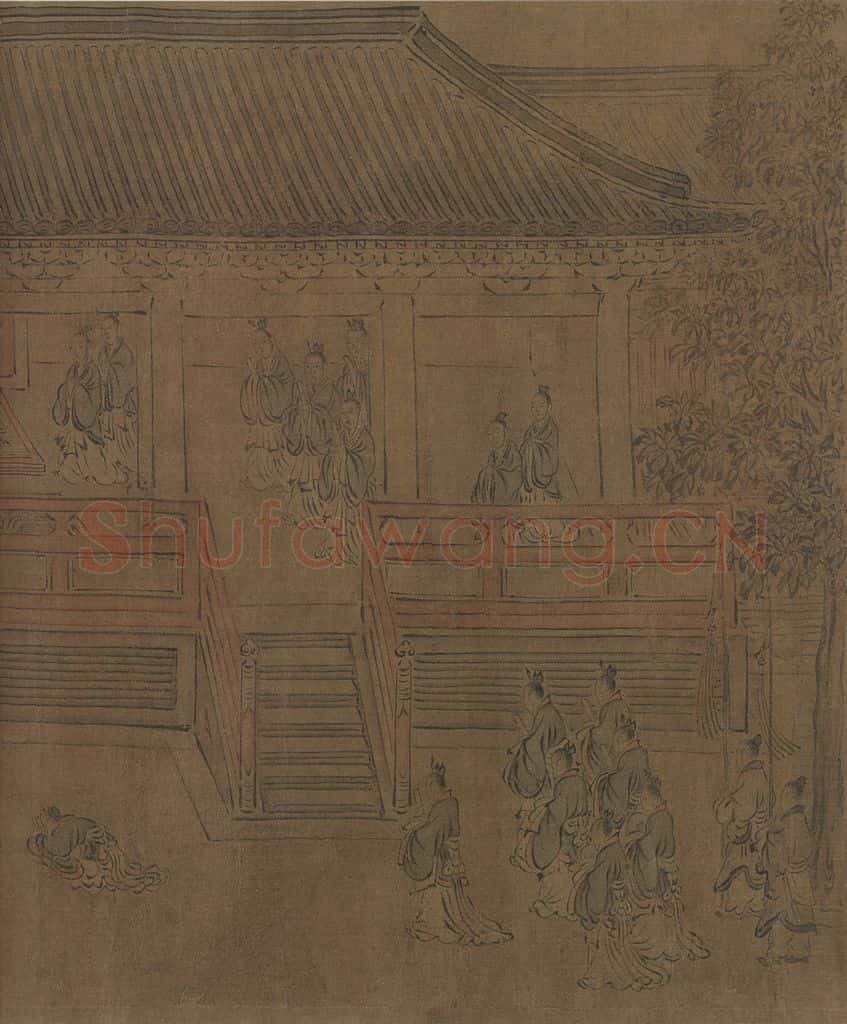 宋朝 马和之《闵予小子之什图》书画作品