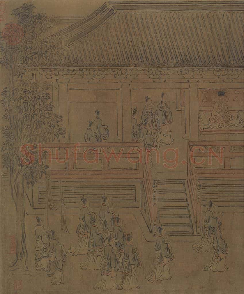 宋朝 马和之《闵予小子之什图》书画作品