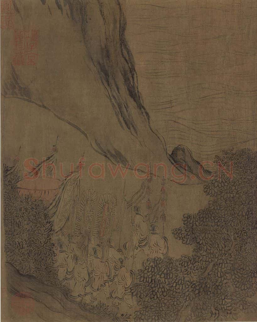 宋朝 马和之《闵予小子之什图》书画作品