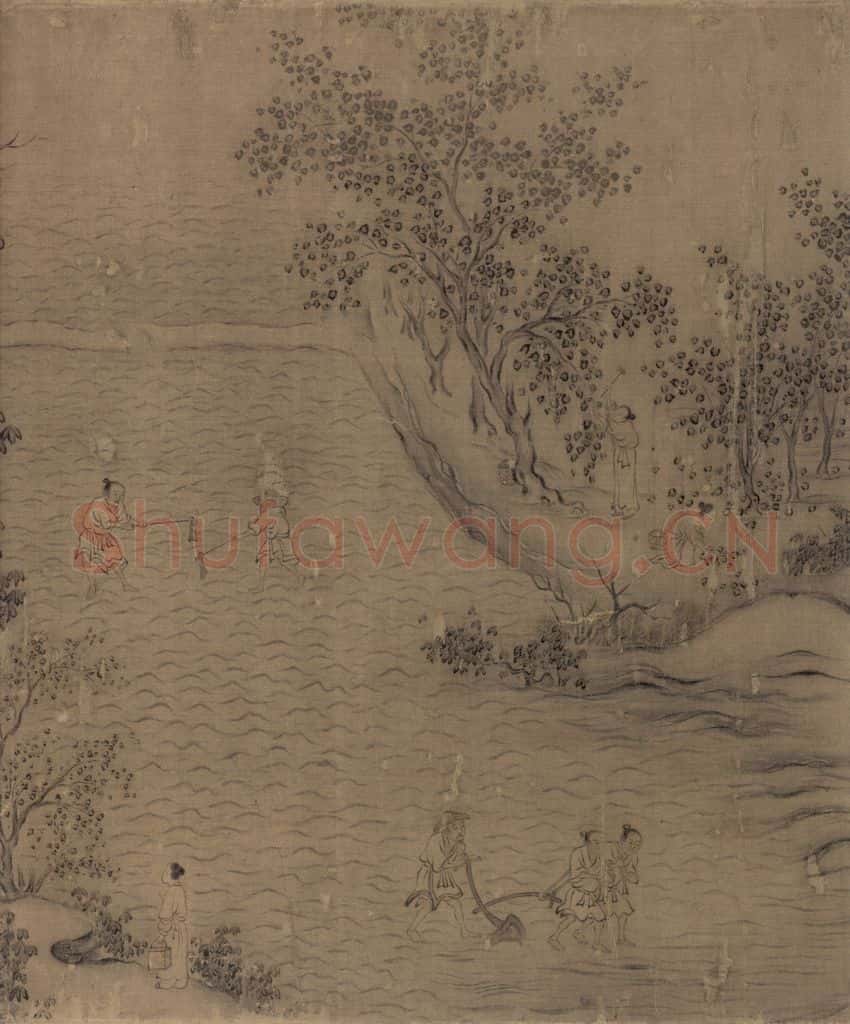宋朝 马和之《豳风图》书画作品