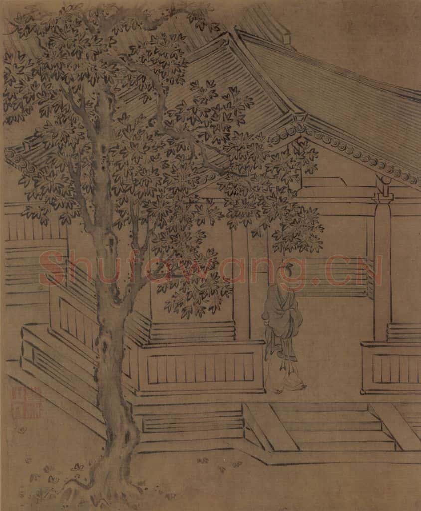 宋朝 马和之《唐风图》书画作品