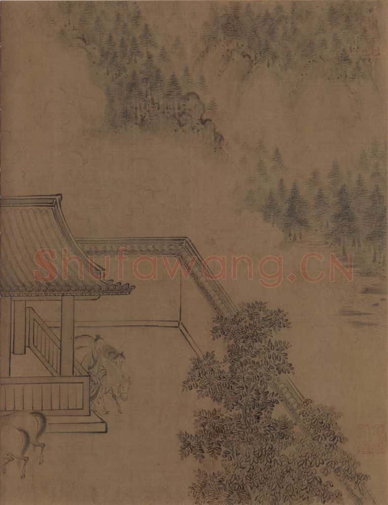 宋朝 马和之《唐风图》书画作品
