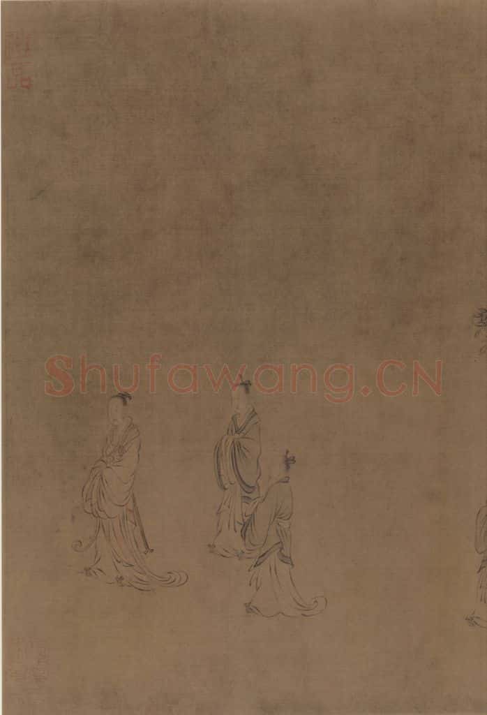 宋朝 马和之《唐风图》书画作品