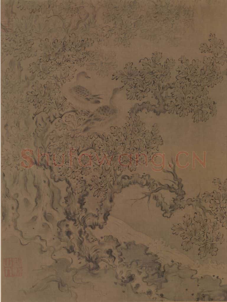 宋朝 马和之《唐风图》书画作品
