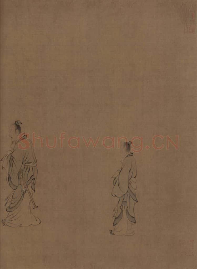 宋朝 马和之《唐风图》书画作品