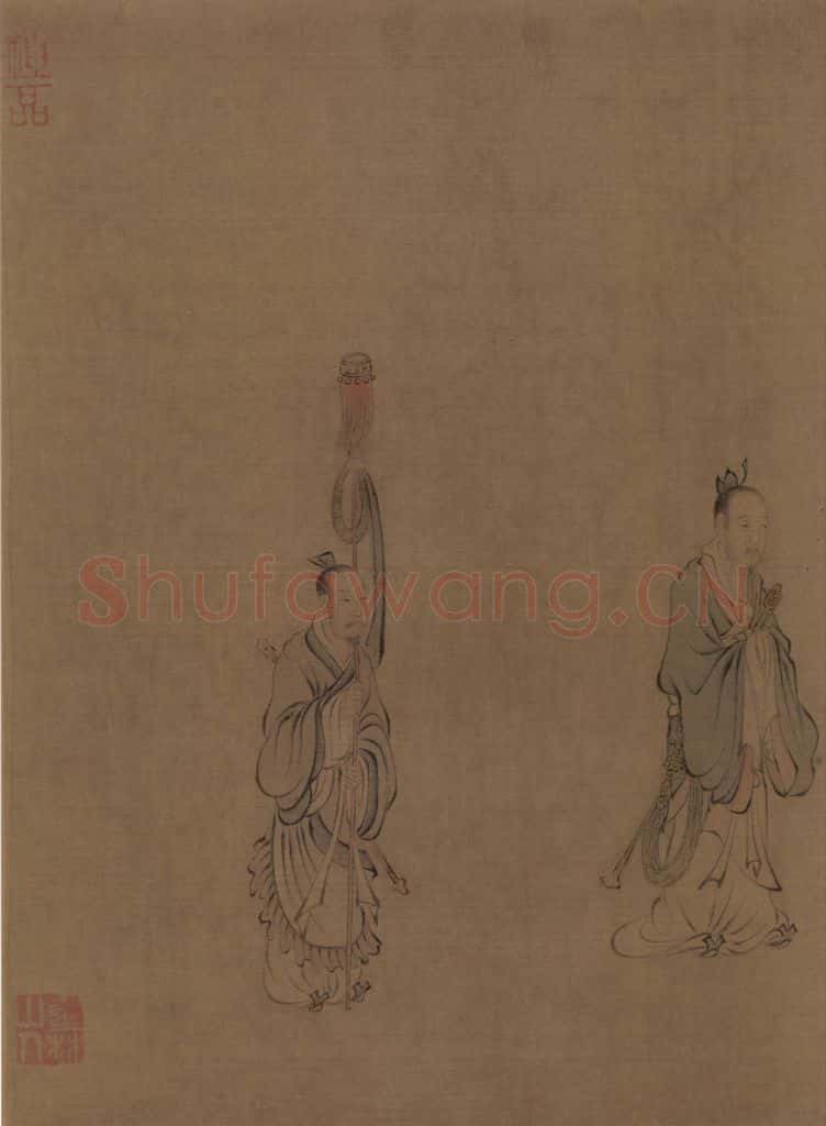 宋朝 马和之《唐风图》书画作品
