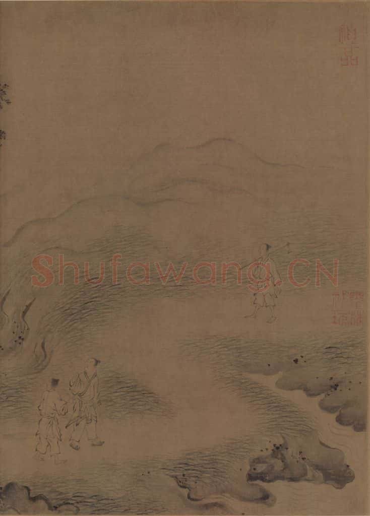 宋朝 马和之《唐风图》书画作品