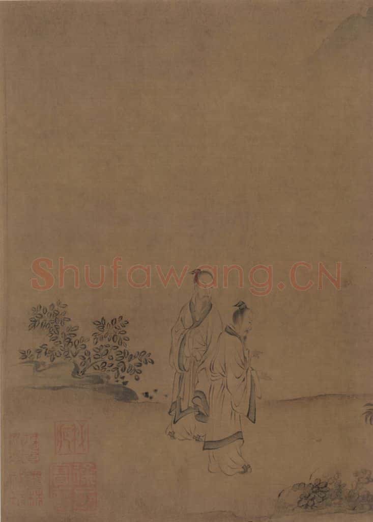 宋朝 马和之《唐风图》书画作品
