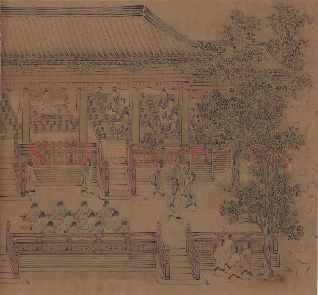 宋朝 马和之《小雅鹿鸣之什图》书画作品