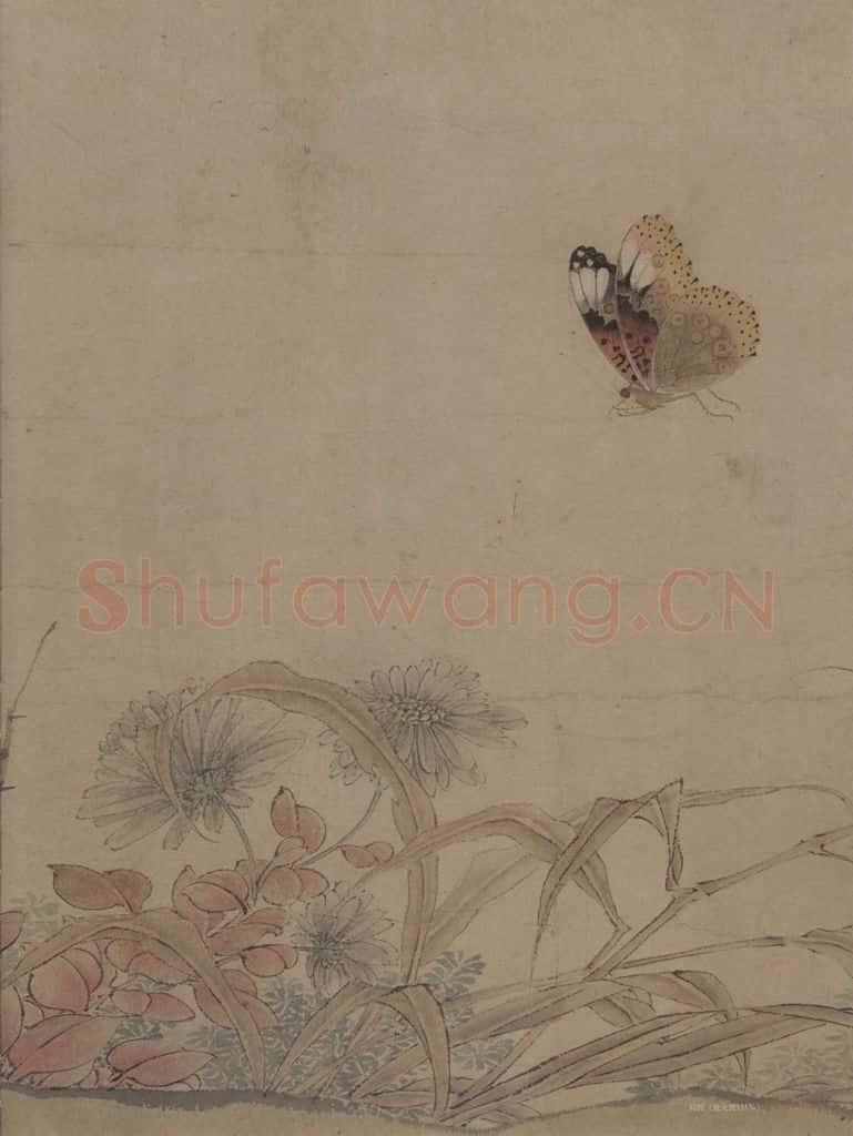宋 赵昌《写生蛱蝶图》书画作品