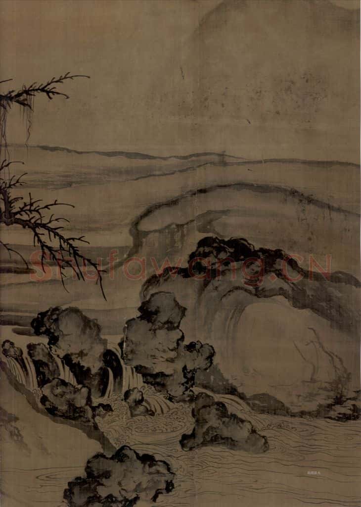 宋 郭熙《窠石平远图》书画作品