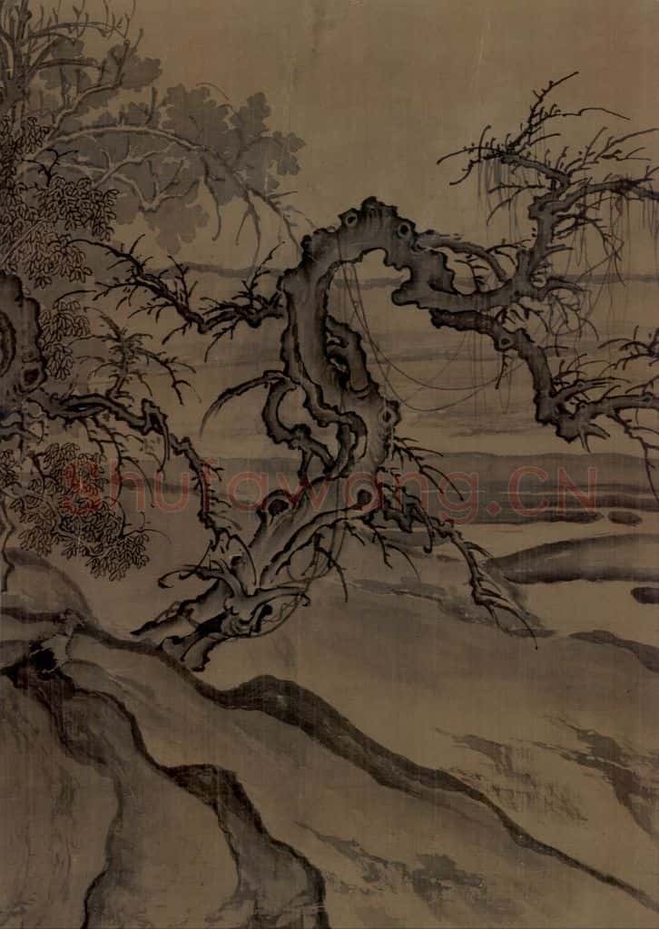 宋 郭熙《窠石平远图》书画作品