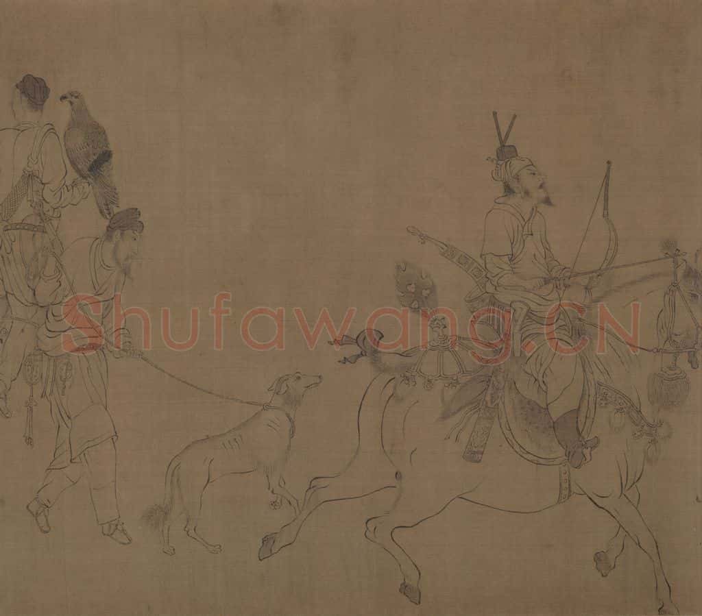 宋 李公麟《西岳降灵图》书画作品