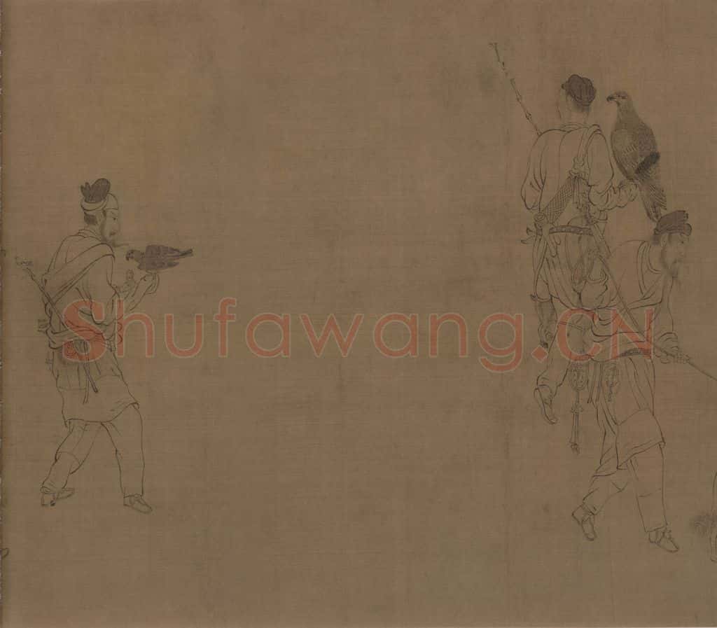 宋 李公麟《西岳降灵图》书画作品