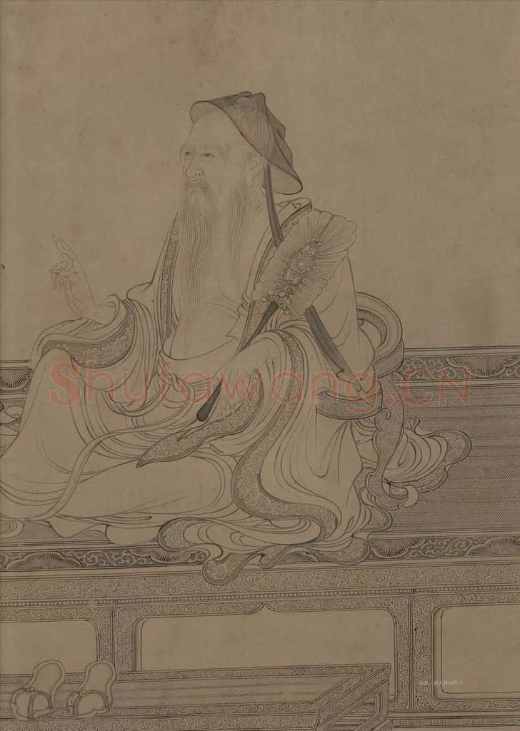 宋 李公麟《维摩演教图》书画作品