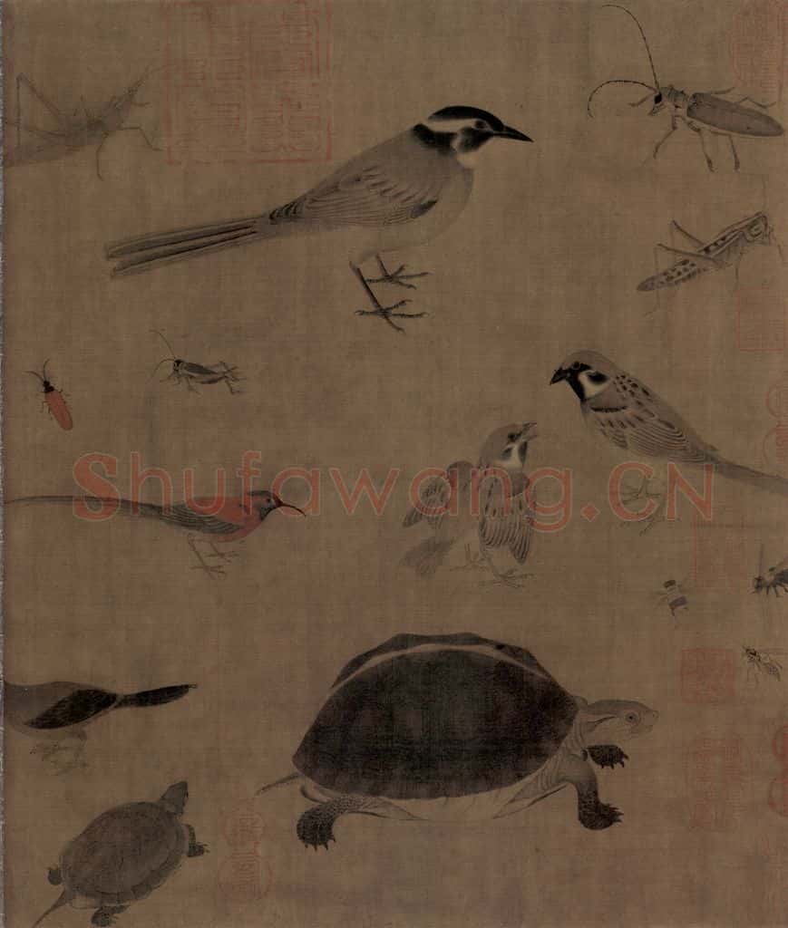 五代 黄筌《写生珍禽图》书画作品