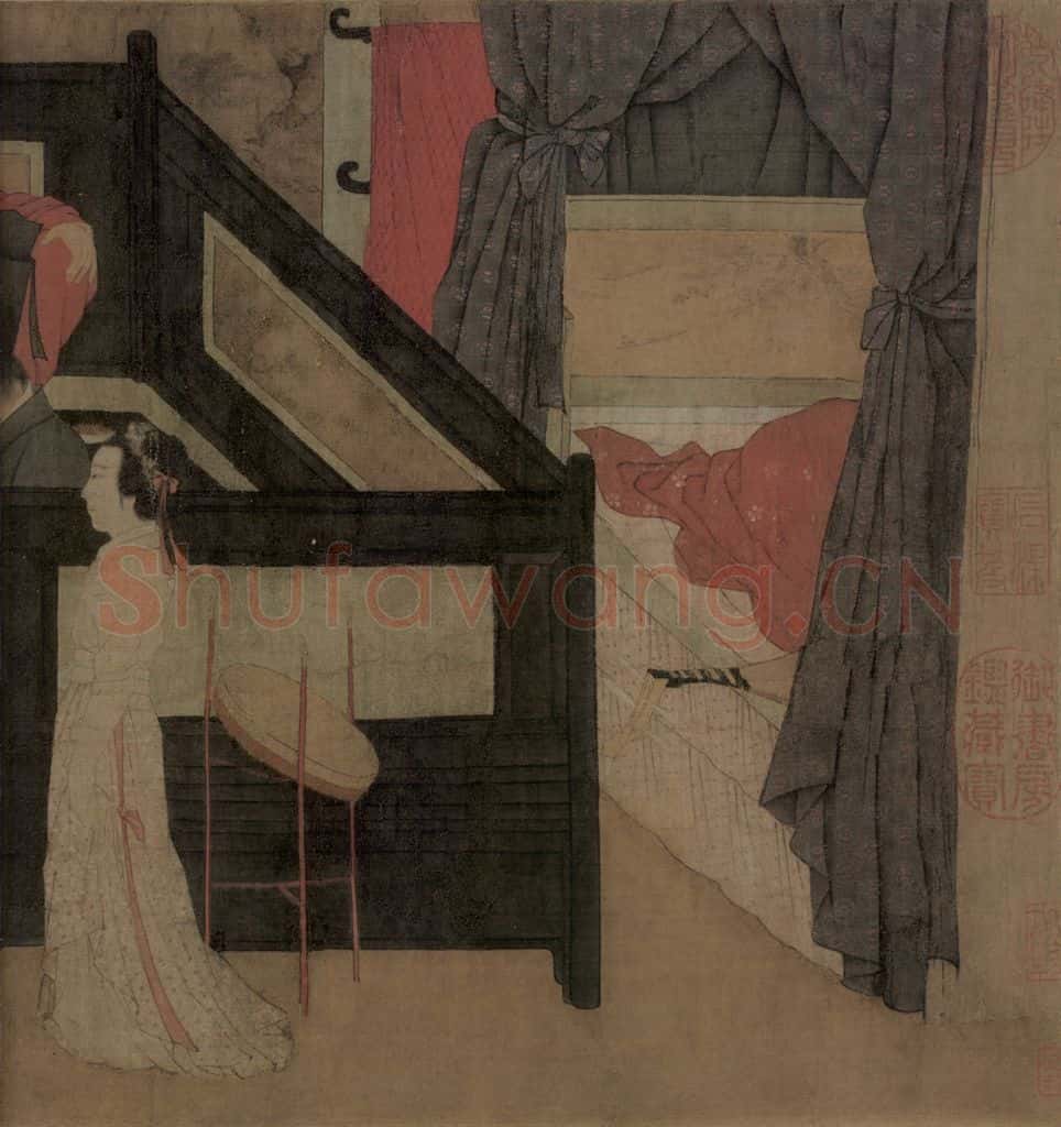 五代 顾闳中《韩熙载夜宴图》书画作品